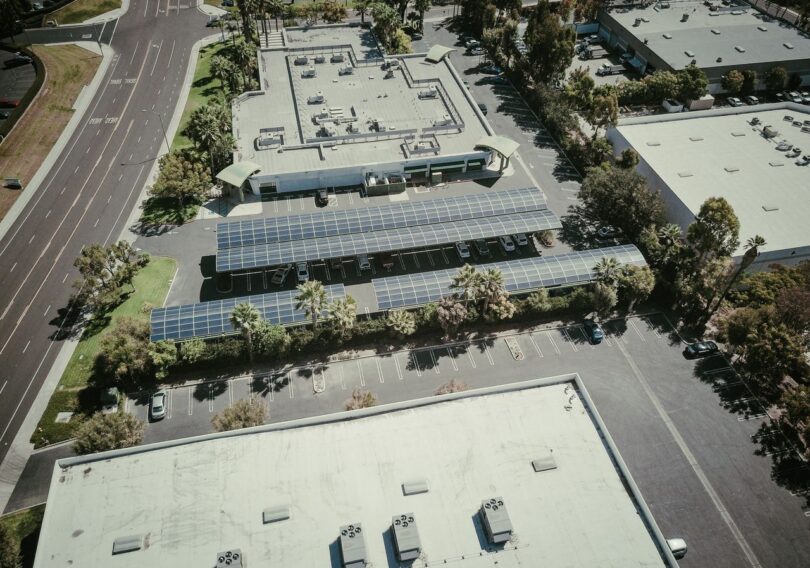 aerial solar shot