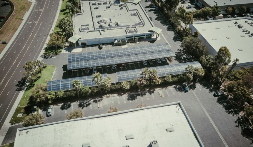 aerial solar shot