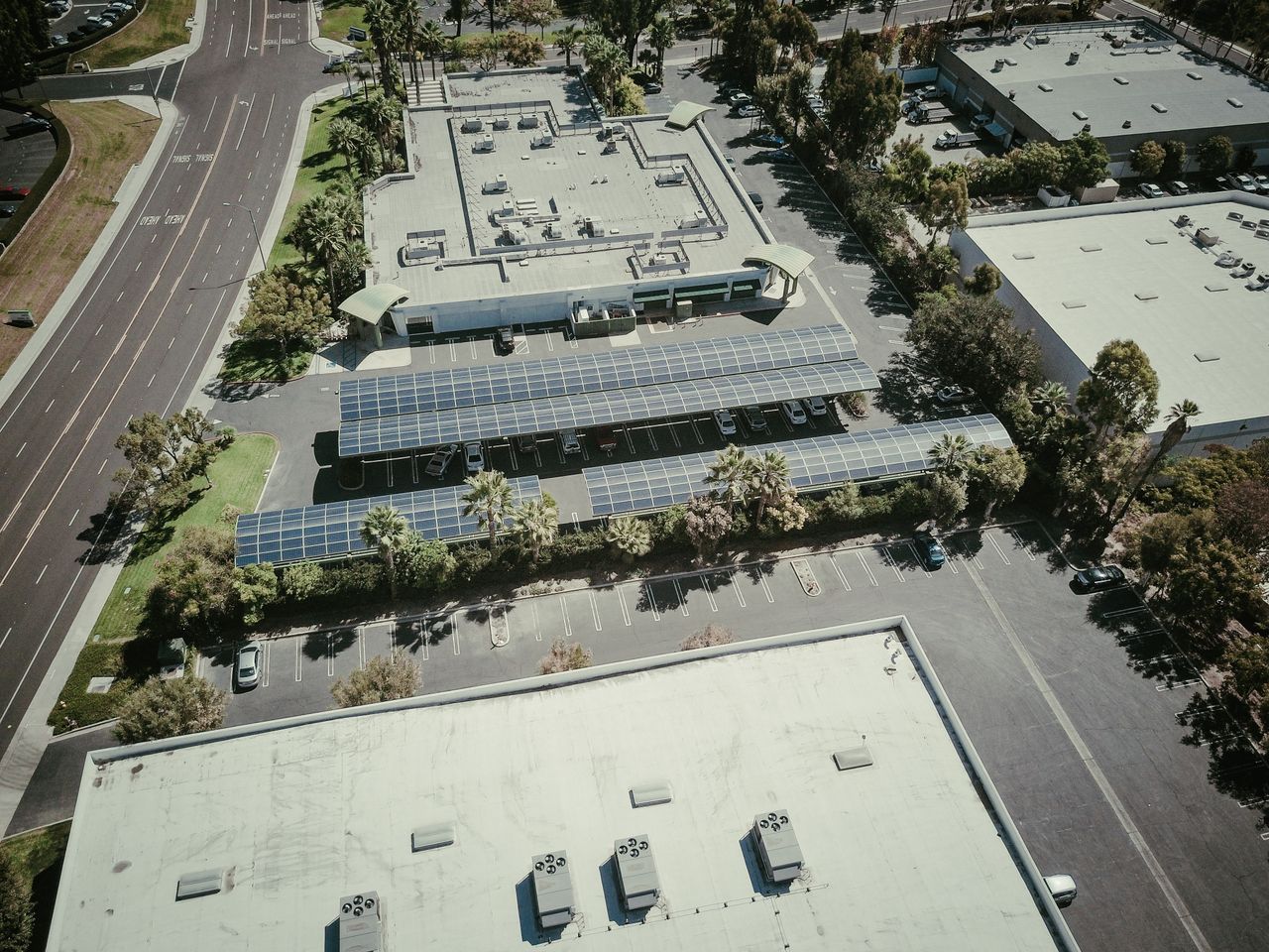 aerial solar shot