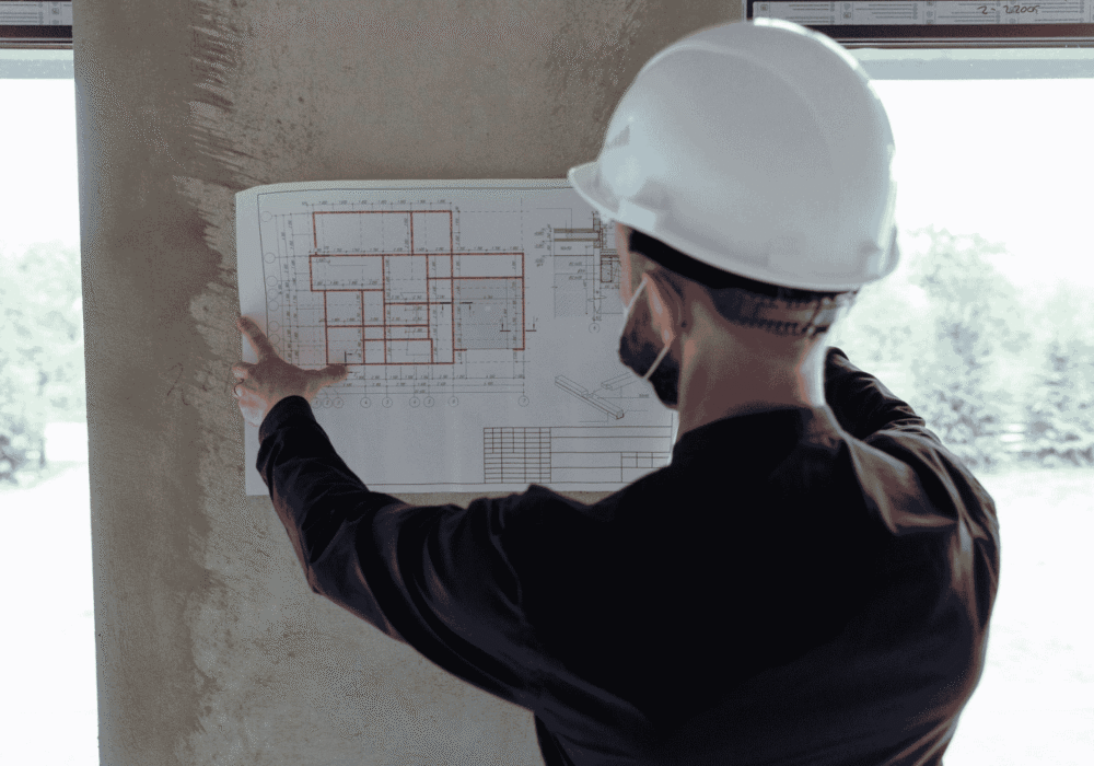 Pre-construction planning for industrial construction project