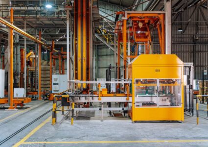 Detailed view of machinery in an operational