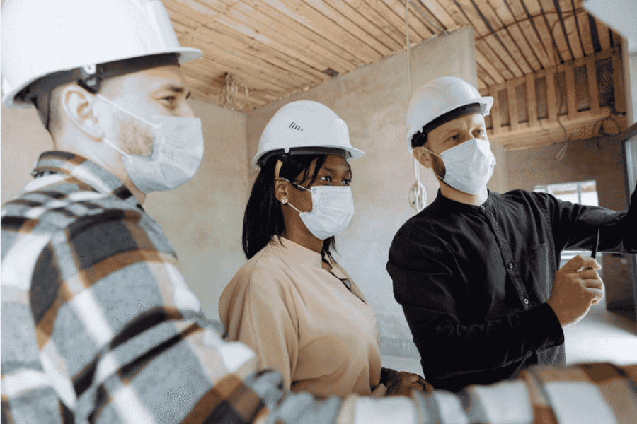 Closw Construction Team working